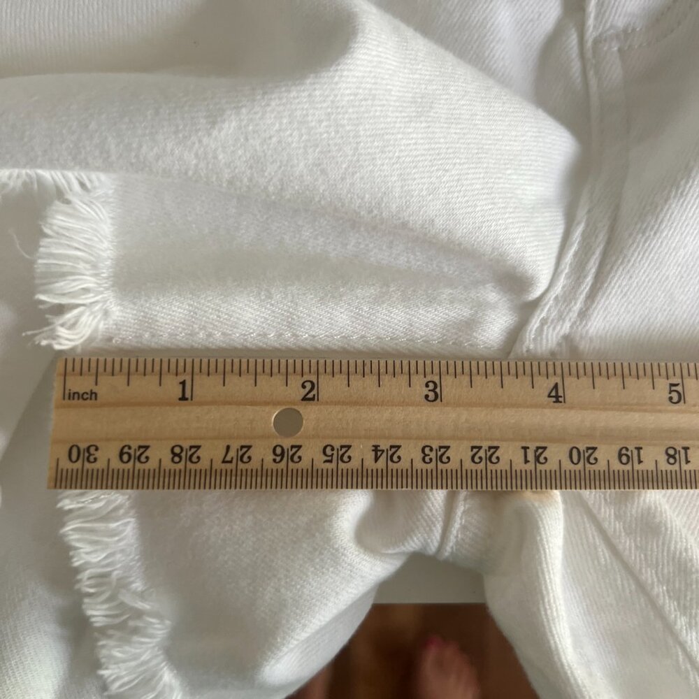 Loft Denim Cut Off Shorts in White NWT - Picture 8 of 10